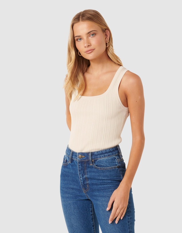 Forever New - Seville Rib Knit Tank Top