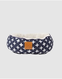 Mog & Bone - Reversible Cat Bed - Navy Cross