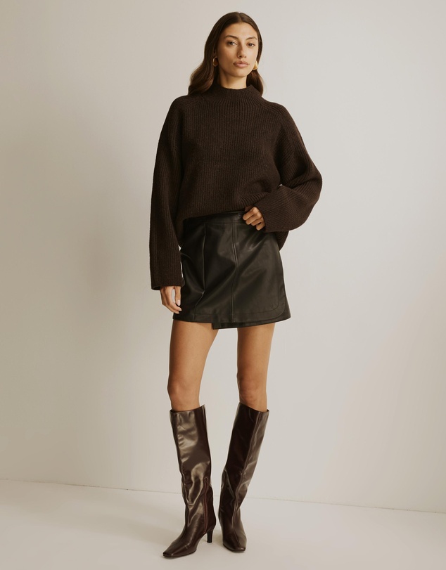 Atmos&Here - Marnie Mock Neck Knit Jumper