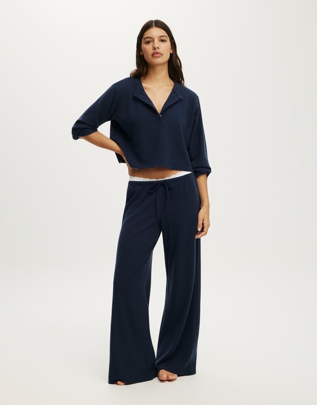 Cotton On Body - Super Soft Waffle Henley Top