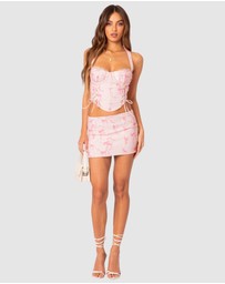 EDIKTED - Makayla Printed Mini Skirt