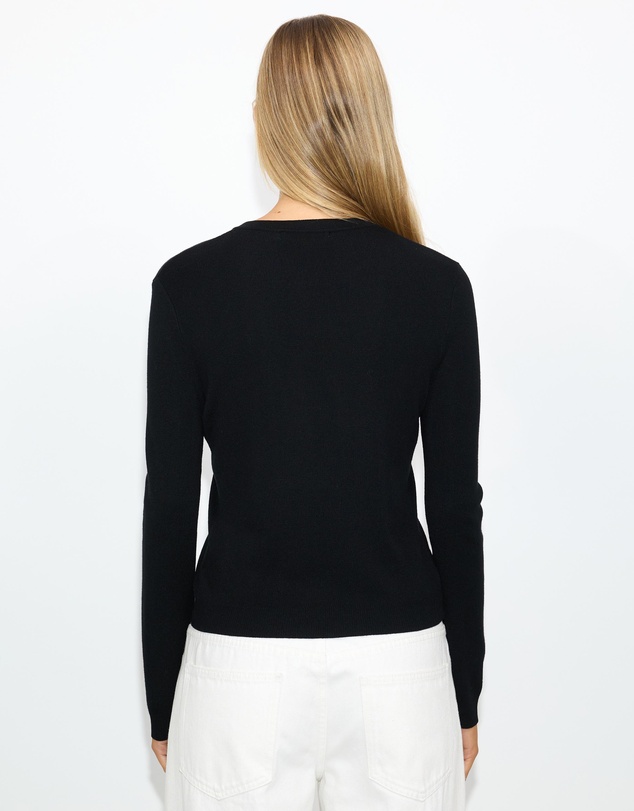 Dazie - Uma Keyhole Detail Knitted Top