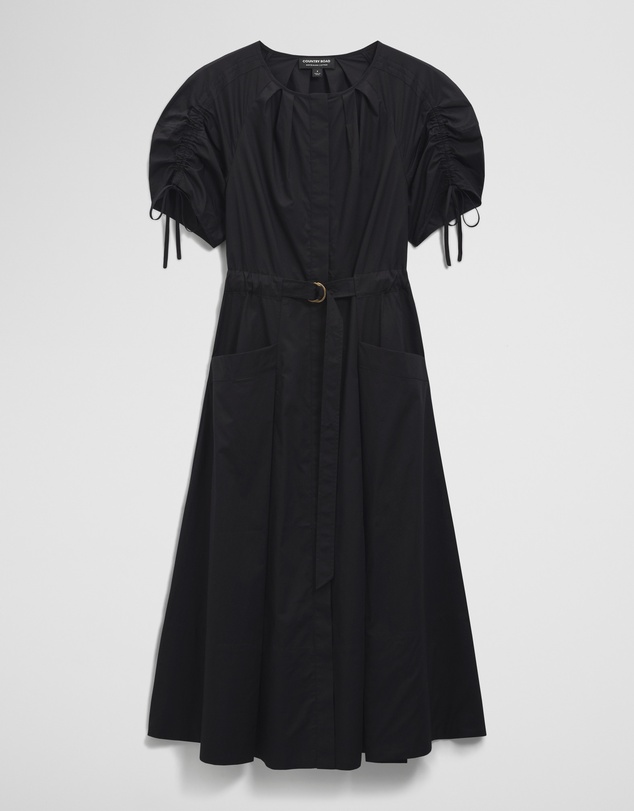 Country Road - Gathered Sleeve Midi Dress