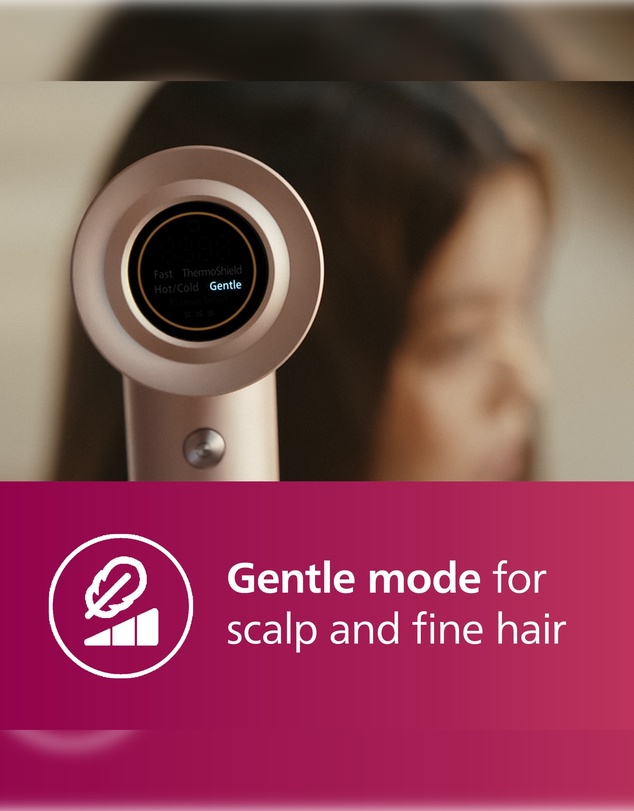 Philips - Philips Hair Dryer 8000, ThermoShield sensor, BLDC motor, Champagne