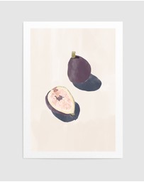 Olive et Oriel - Figs by Ivy Green Illustrations Art Print
