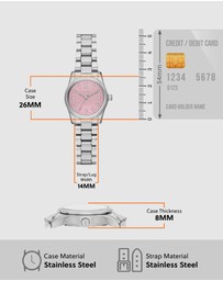 Michael Kors - Lexington Silver Tone Analogue Watch