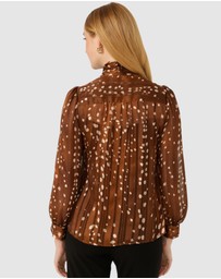 SACHA DRAKE - Hazel Tie Front Blouse