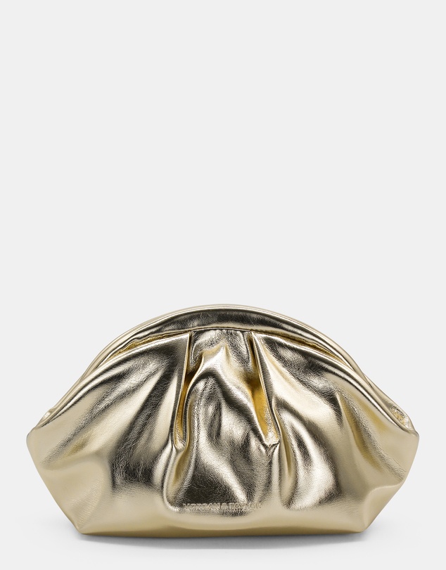Morgan & Taylor - Annette Soft Clutch in Gold