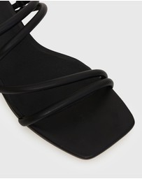 Betts - Hallie Low Wooden Block Heel Mules