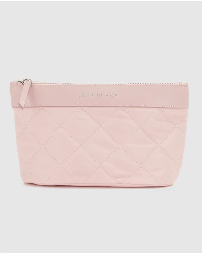 JETT BLACK - Bondi Blush Quilted Clutch Pouch