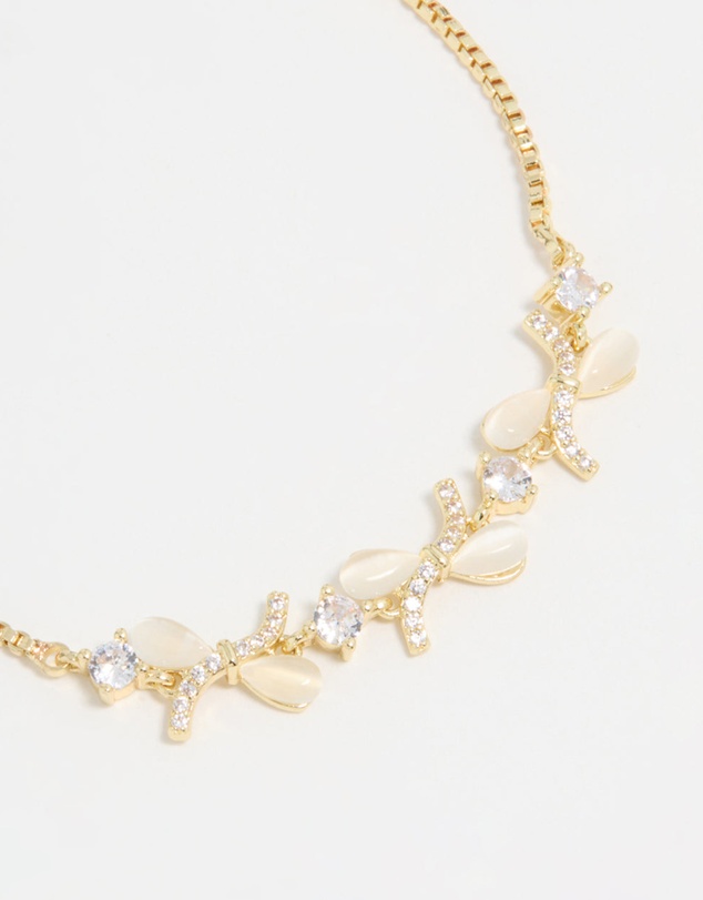 Lovisa - Gold Plated Single Triangle Bow Weave Toggle Bracelet