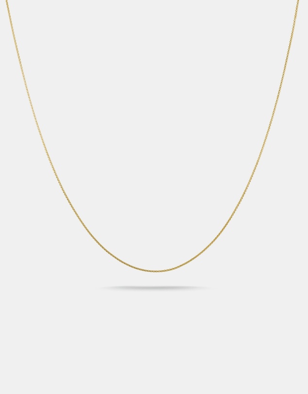 THOMAS SABO - Gold-Tone Stainless Steel Box Chain Necklace 1mm