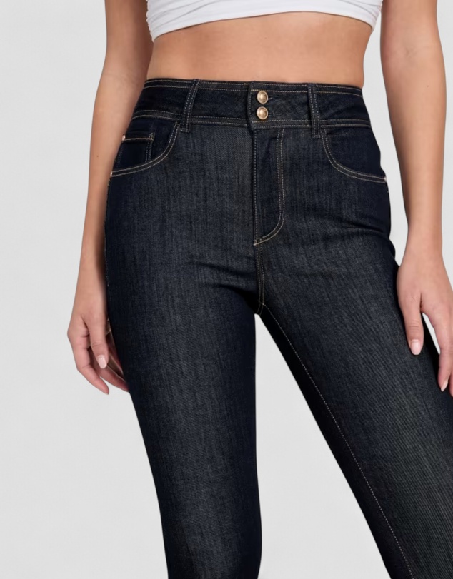 GUESS - Eco High-Rise Shape Up Capri Jeans in Dark Wash