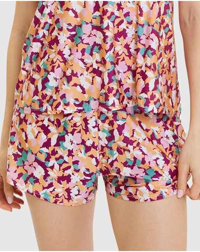 Sans Complexe - Suzan Fantaisy Floral Print Pyjama Short With Lace