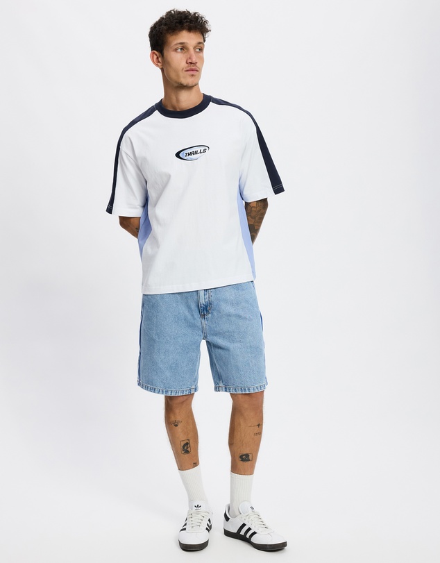 Thrills - Fusion Panel Box Fit Oversize Cropped Tee