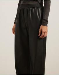 Atmos&Here - Solene Elasticated Waist PU Pants