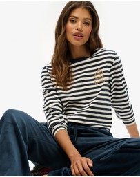 Superdry - Country Club Long Sleeve Stripe Top
