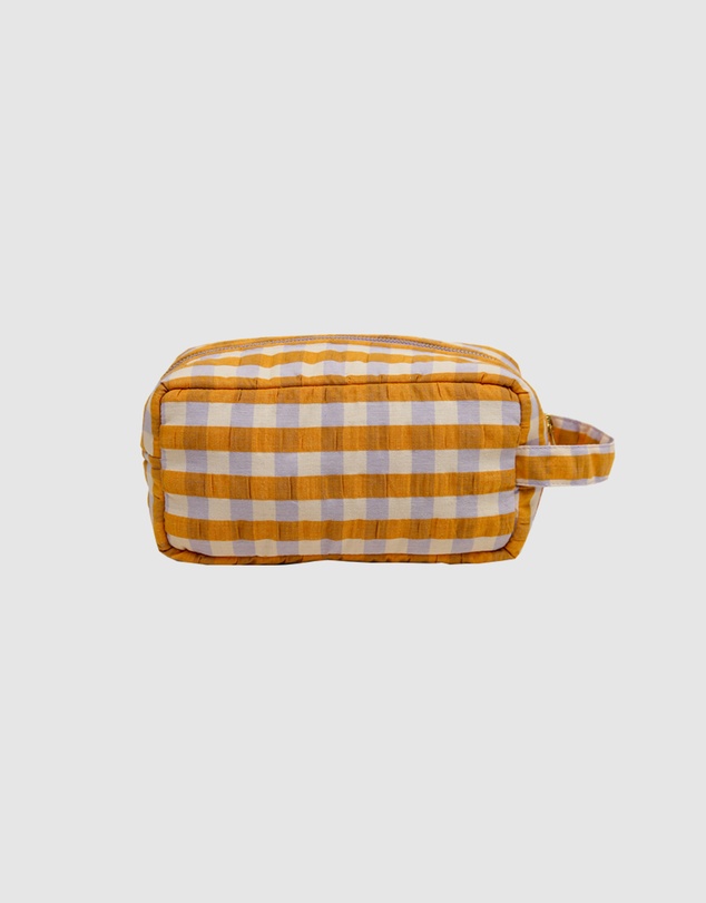 Mosey Me - Mango Seersucker Dopp Kit