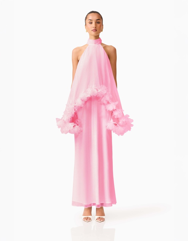 Elliatt - Poppy Layered Gown in Pink
