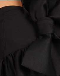 Petal & Pup - Betina Bow Front Maxi Dress - Black