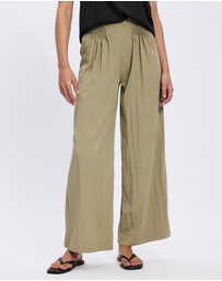 Mossée - Olivia Pleated Wide Leg Pants
