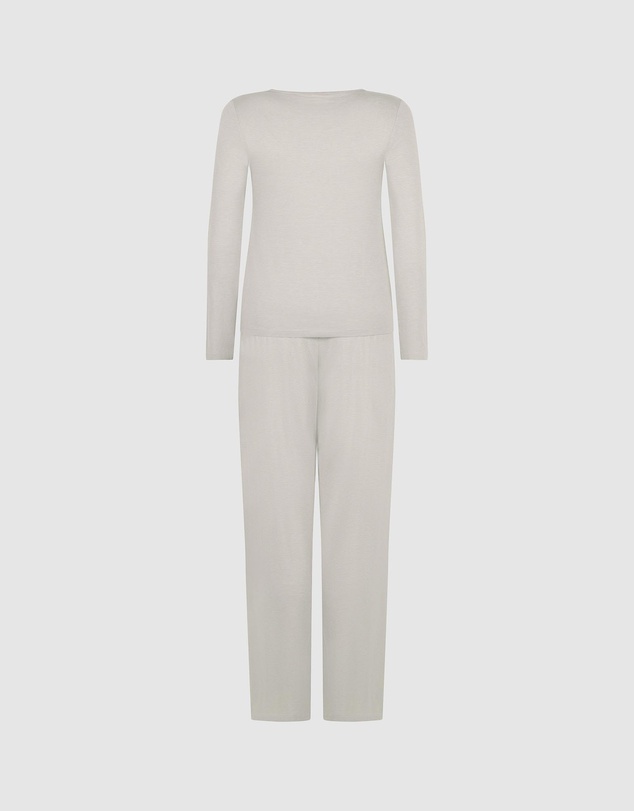 Hunkemoller - Long Henley Stripe Pyjama Set