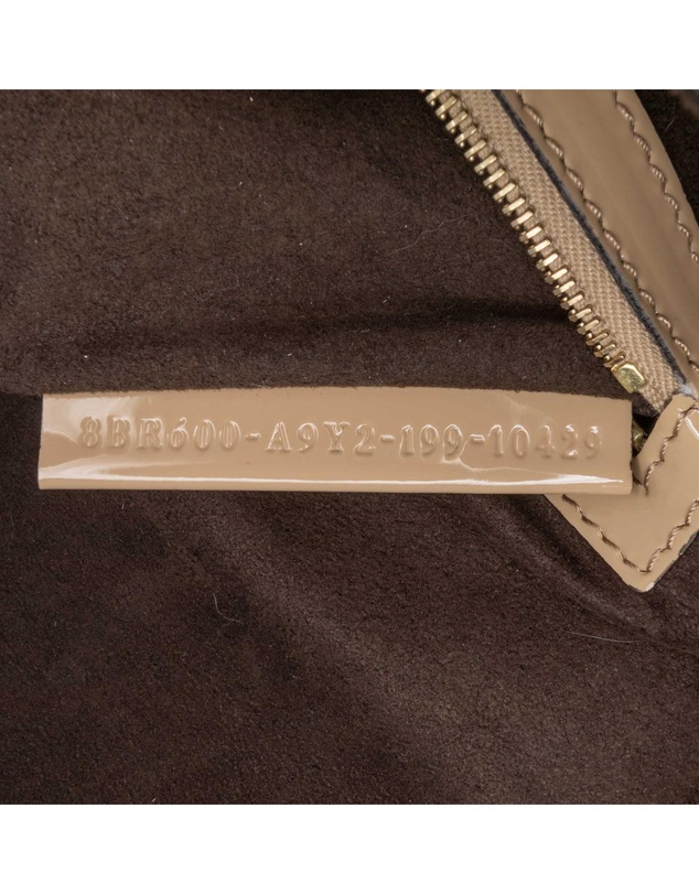 Pre-Loved by Azura Reborn - Pre-Loved fendi Shearling Detail Patent Leather Handbag