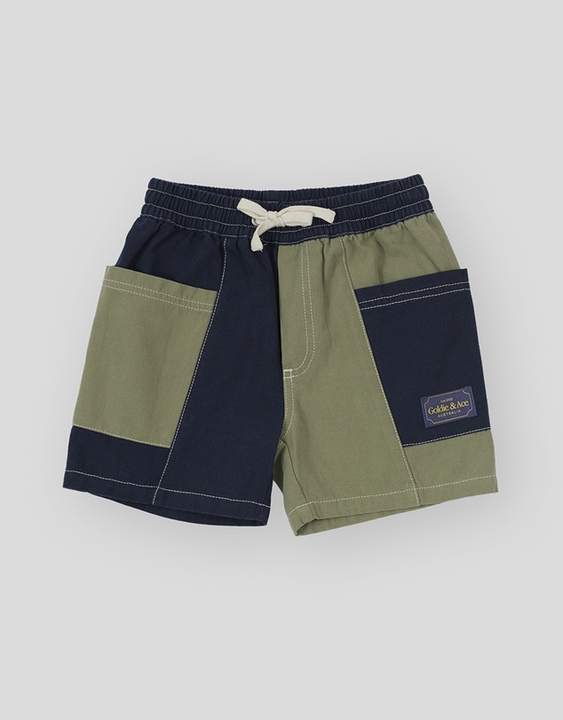 Goldie + Ace - Patchy Pocket Shorts - Babies-Kids