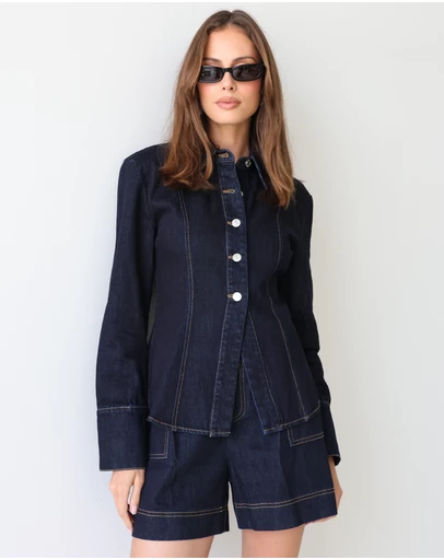 Madison The Label - Bec Denim Shirt