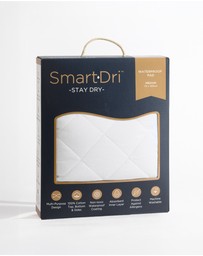 Living Textiles - Smart-Dri Waterproof Mattress Pad - White (Medium)