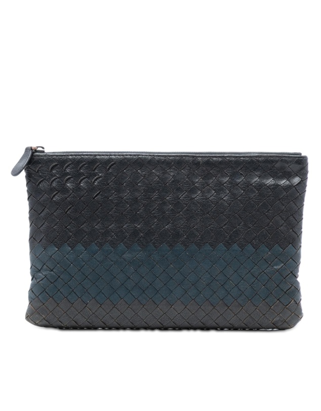 Pre-Loved by Azura Reborn - Pre-Loved Tricolor Nappa Intrecciato Clutch