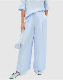 Seed Heritage - Textured Satin Gathered Pant