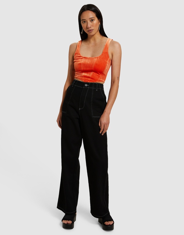 Neon Hart - Arlo Stretch Panelled Corset Top