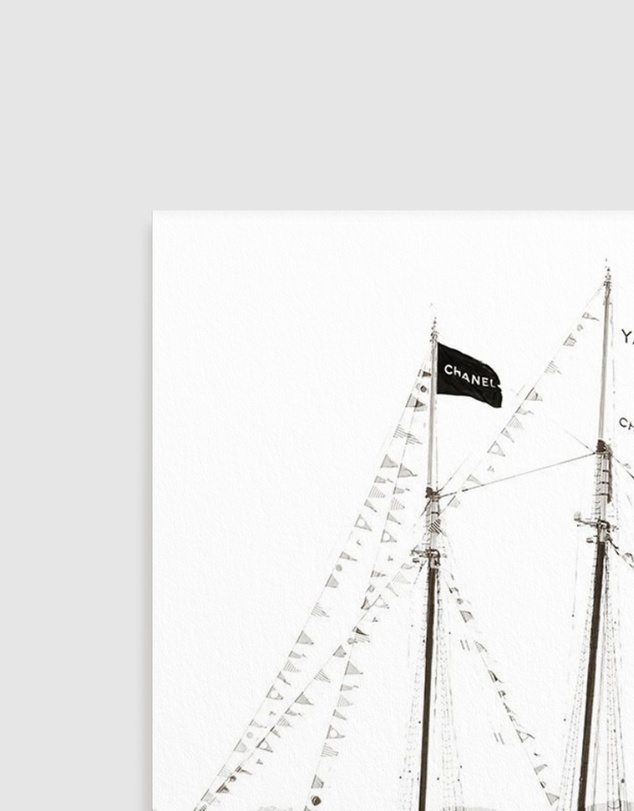 Olive et Oriel - Fashion Yacht Club No I Art Print