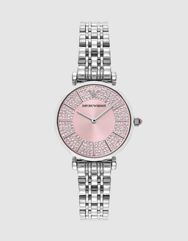 Emporio Armani - Silver Tone Analogue Watch