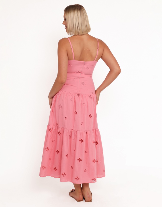 Petal & Pup - Botanique Midi Dress - Rose Broderie