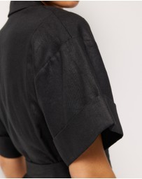 AERE - Cassia Linen Mini Dress