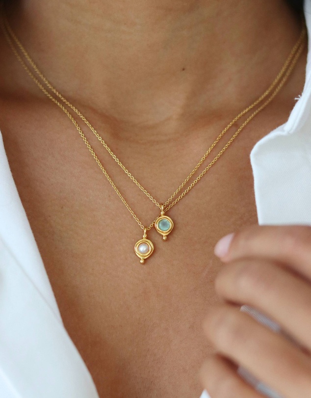 Ottoman Hands - June Birthstone Pendant Necklace