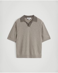 COS - Open-Knit Bouclé Polo Shirt