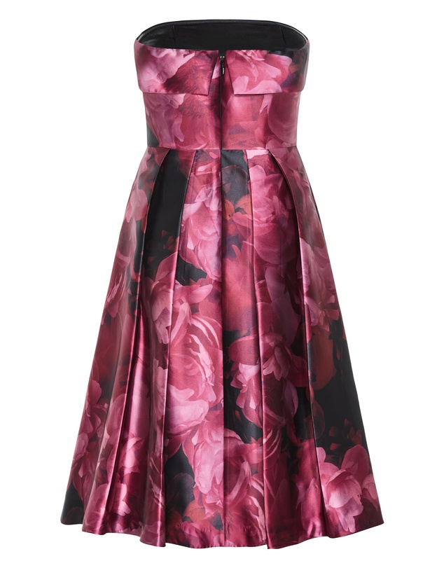 City Chic - Tiffany Bloom Strapless Midi Dress