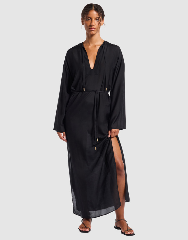 JETS - Silk Lustre Maxi Kaftan