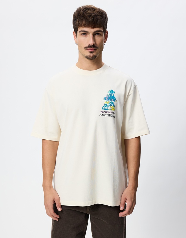 Scotch & Soda - Loose Fit Front And Back Artwork T-Shirt