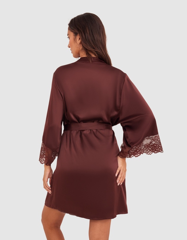 Bras N Things - Imogen Short Wrap - Dark Brown