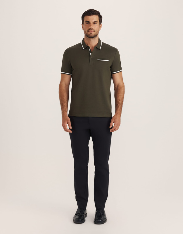 SABA - Ted Textured Cotton Polo