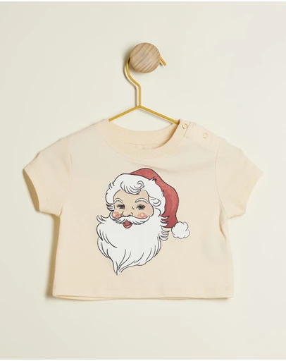 Bella & Lace - Christmas Santa Tee - Babies