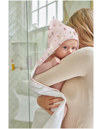 Little Stuff - Butterfly Garden Hooded Towel
