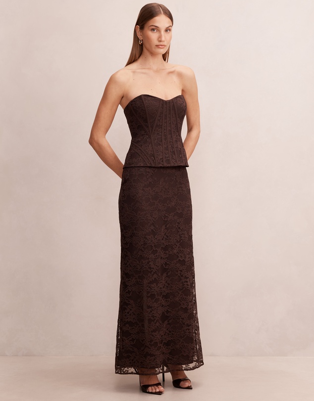 Forever New - Myla Lace Corset Maxi Dress