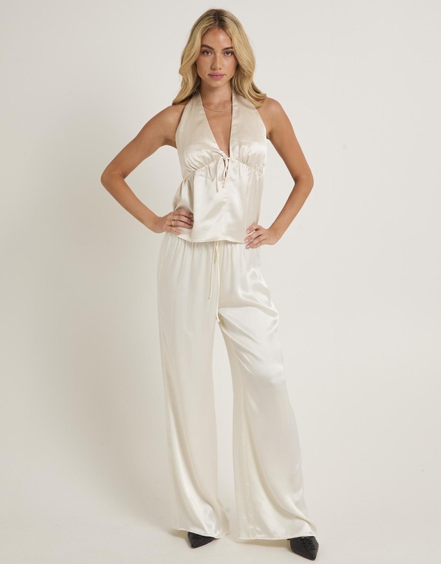 Alice In The Eve - Avery Halter Satin Top