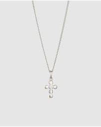 Elli Jewelry - Necklace Cross Pearl Communion 925 Sterling Silver