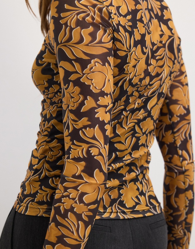 The Fated - Florence Long Sleeve Mesh Top